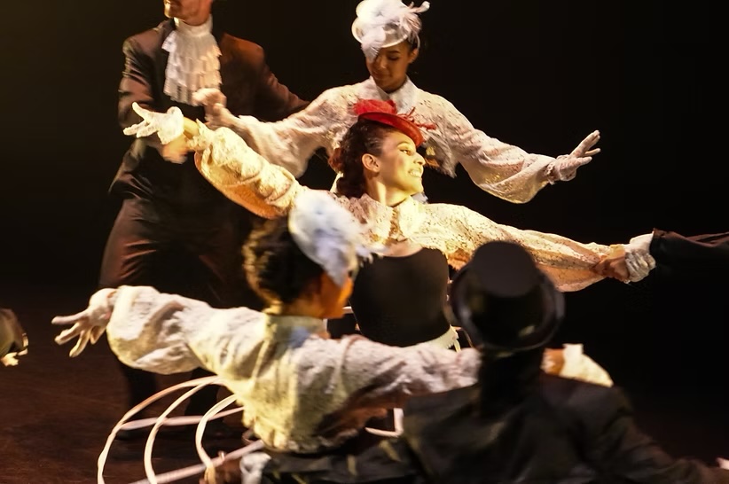Black Beauty company performing in period costume